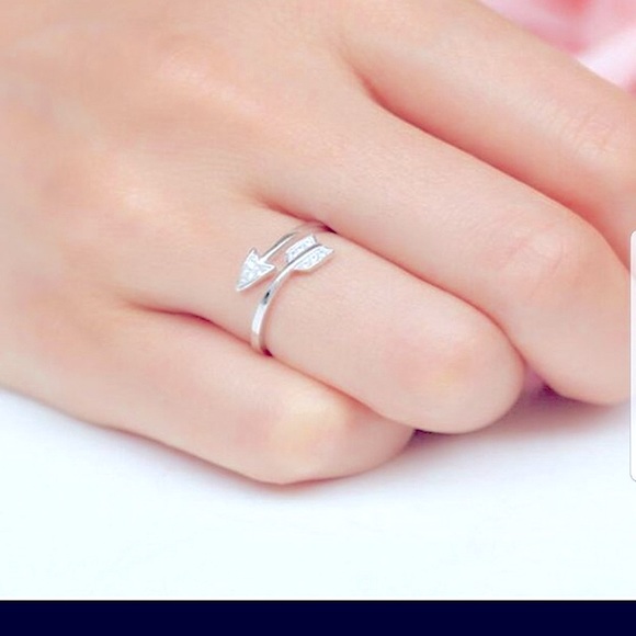 Adjustable Arrow Ring .925 sterling silver NWT - Picture 3 of 3